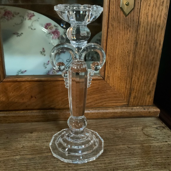 Vintage Crystal Candle Holder - Picture 3 of 11